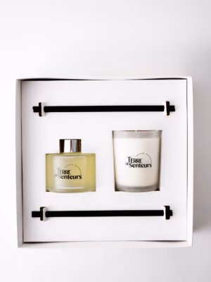 Coffret Cadeau – Diffuseur Jasmin Bougie Jasmin